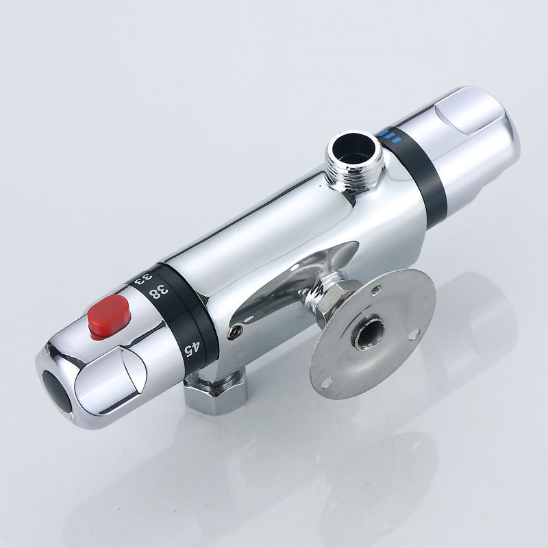 智能恒温阀 明管淋浴冷热水龙头 太阳能热水器混水阀明装混合阀