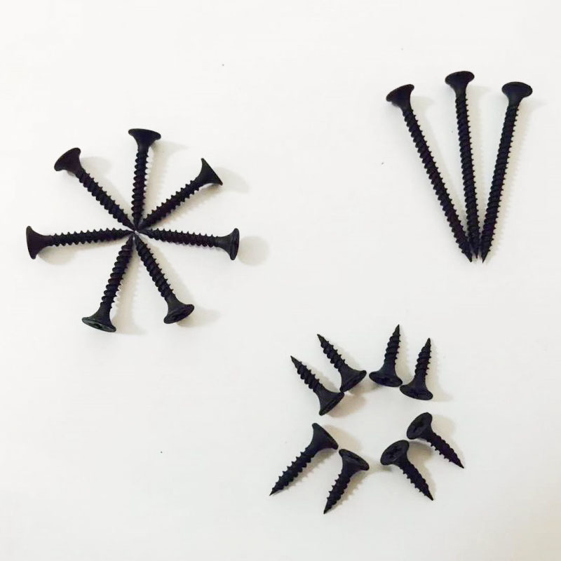 硅酸钙自攻丝刮削刮刀螺钉水泥板磷化黑色防滑带加强筋干壁钉2535