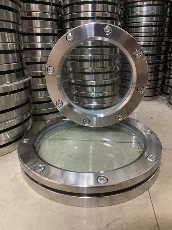 s不锈钢304/316法兰视镜 视窗 观察口 内六角平面对夹管道视镜