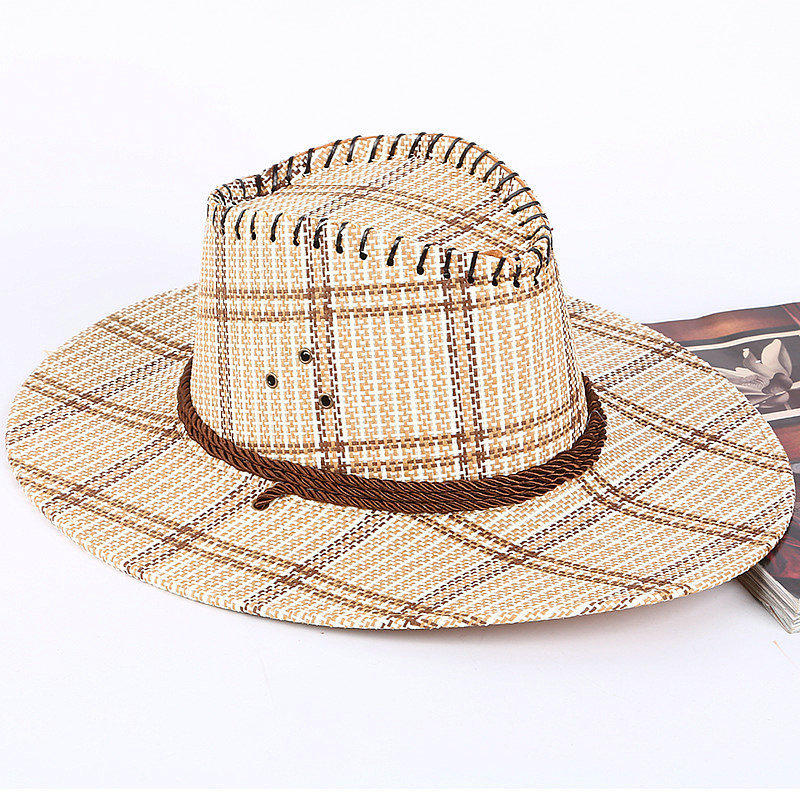 Summer New Men's Knight's Cap Western Cowboy Scenic Spot Travel Sun Hat Jazz Hat Factory Price Wholesale