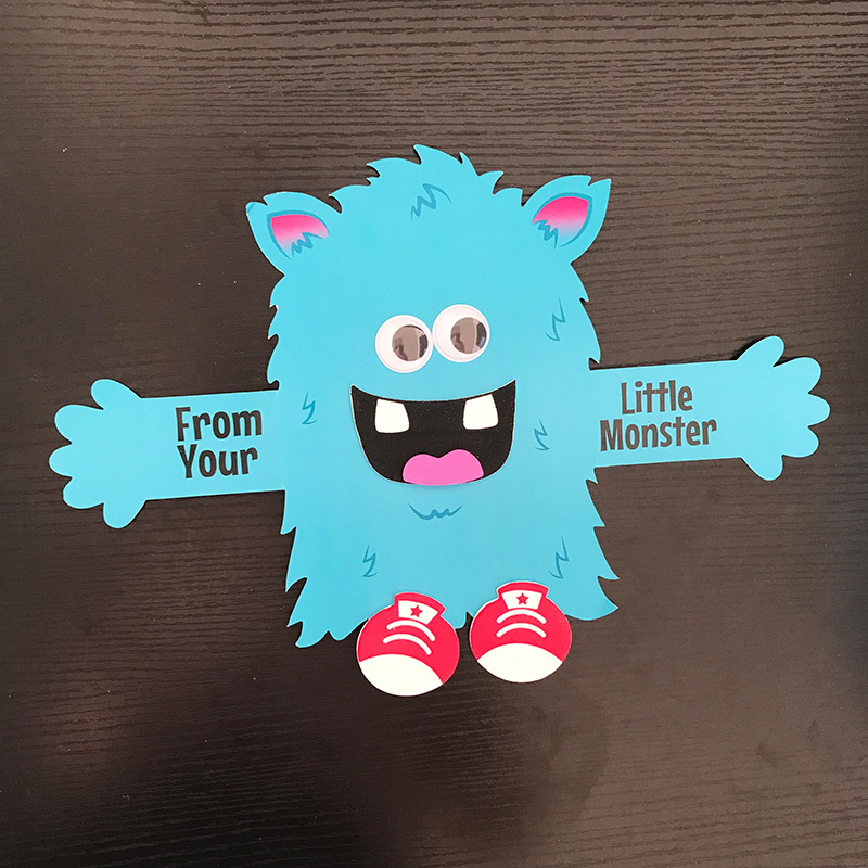 儿童创意玩具 eva纸怪兽组合套 eva 拼装玩具 幼儿园diy手工制作