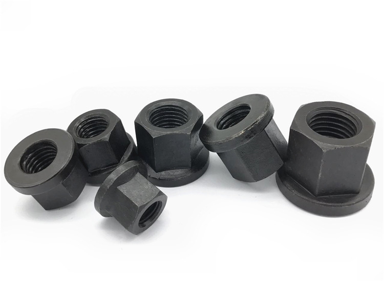 现货供应六角法兰螺母 压板螺母 带垫螺母高强度平底花齿法兰螺母