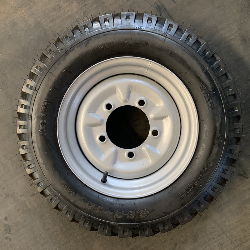 三轮车轮胎矿山花纹450-12 农用车轮胎总成 型号可定制