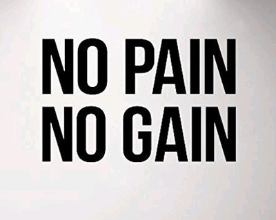 大尺寸no pain no gain 英文精雕健身房装饰墙贴可定制尺寸