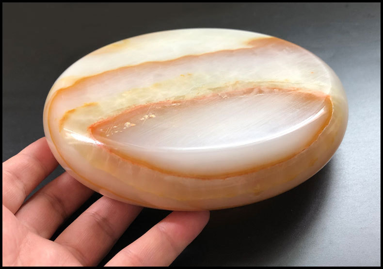 初沐 阿富汗玉山水纹玉石烟灰缸批发