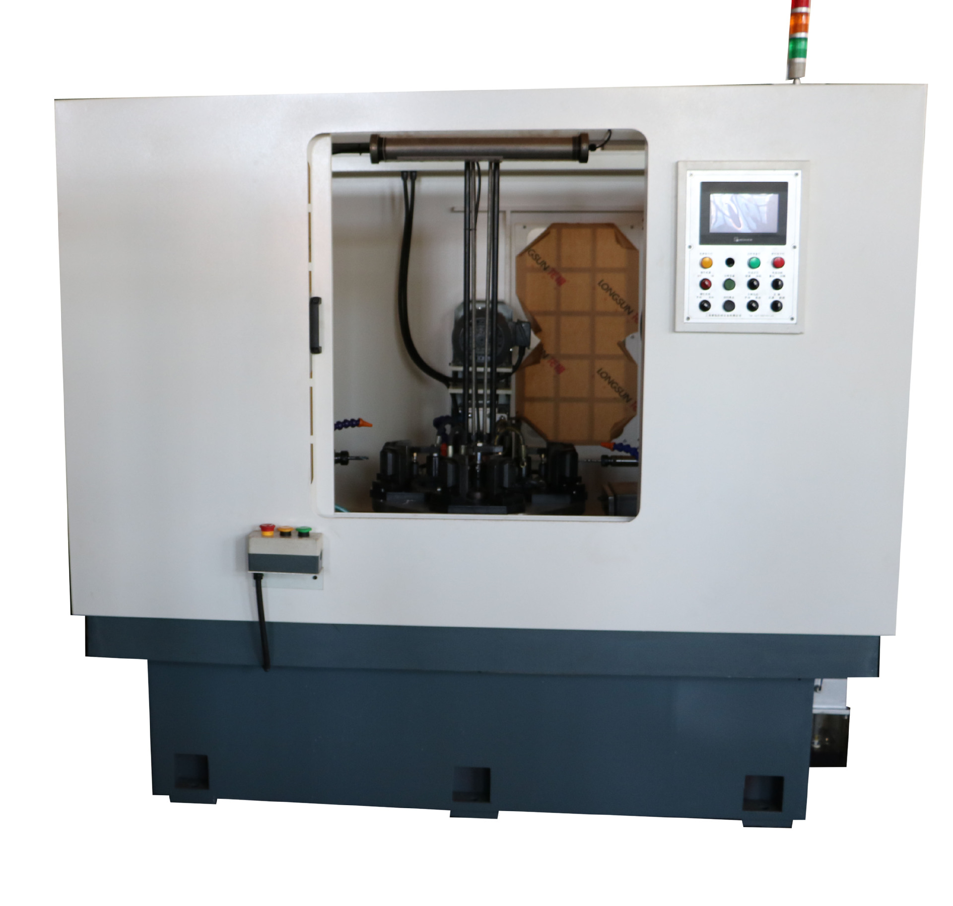 四工位转盘式钻孔攻牙专用机