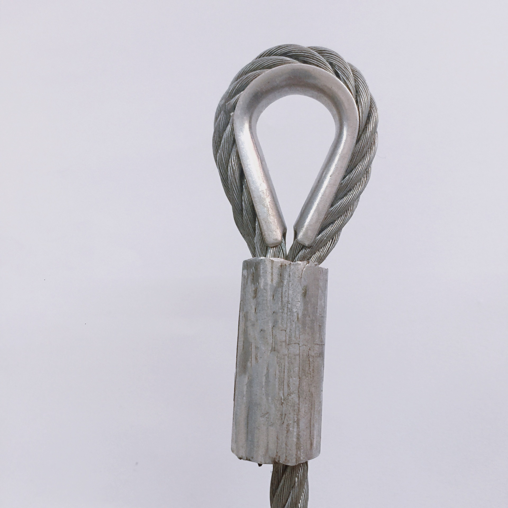 压制镀锌钢丝绳 加工多尺寸镀锌钢丝绳铝套钢丝绳 304不锈钢