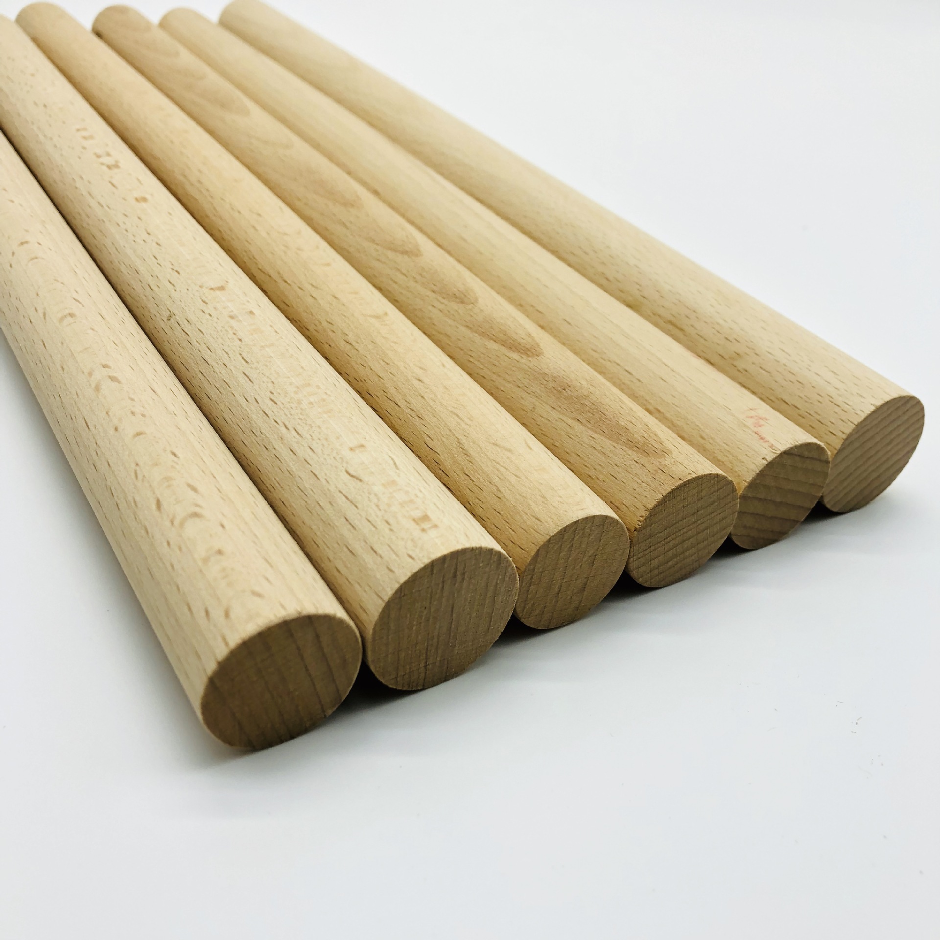 厂家供应 家具圆木棒松木棒 榉木实木木棍 diy手工实木圆棒