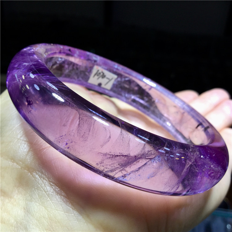 东海水晶天然乌拉圭天然紫水晶紫晶手镯【内径:59mm】
