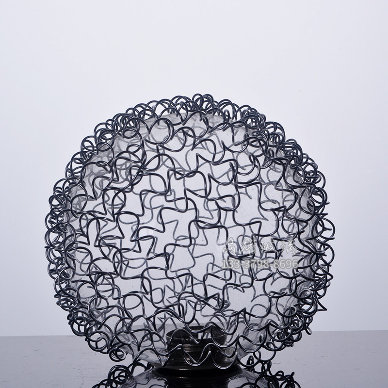 创意圆形内绕铁丝g9螺牙圆球玻璃灯罩 灯具灯饰灯罩厂家批发定制