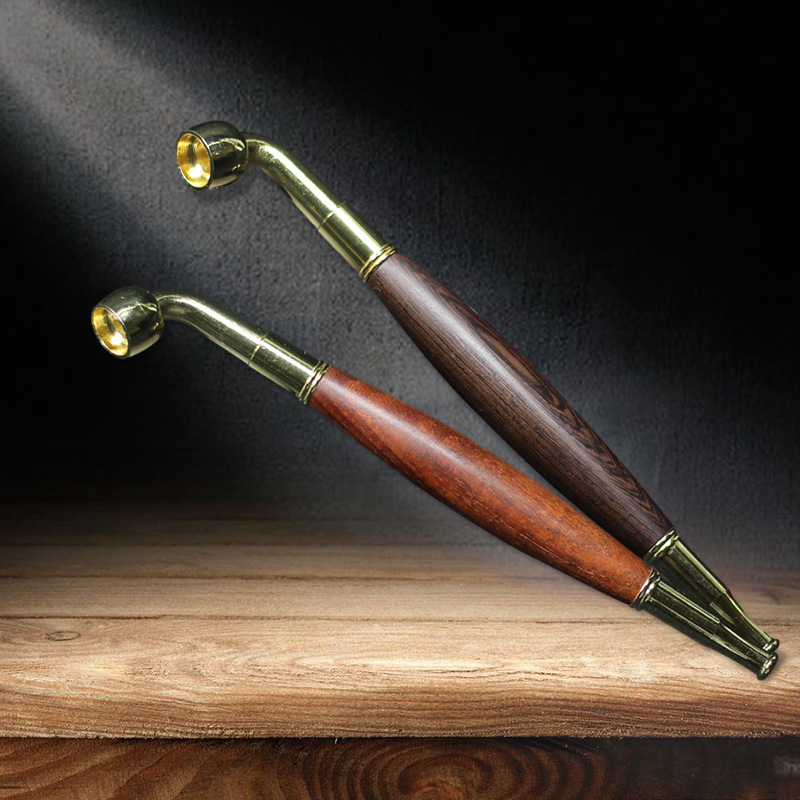 旱烟枪酸枝鸡翅木红木烟杆可拆卸清洗拉杆循环型烟具红木老式批发