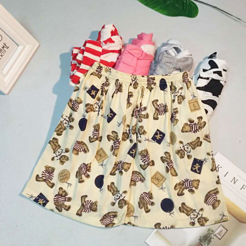 New Style off Summer Pajamas Women's Short-Sleeved Cartoon Cute Ladies' Homewear Summer Suit Cross-Border Clearance