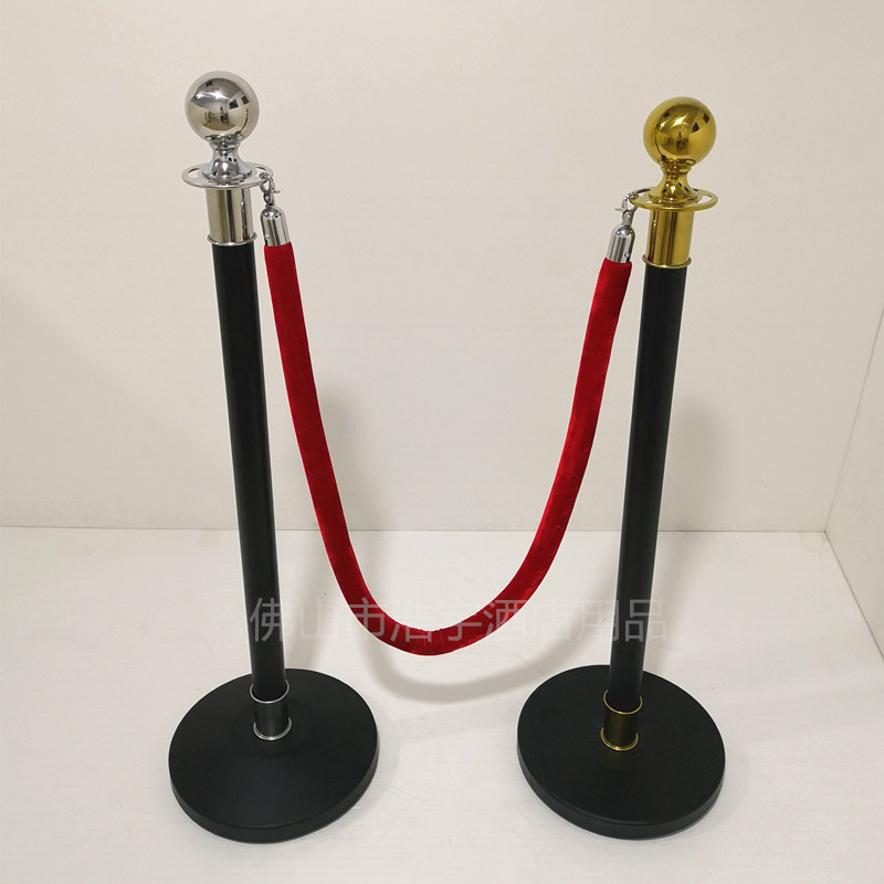 不锈钢礼宾柱挂绳围栏警戒线隔离带迎宾杆绳红绒绳麻花绳
