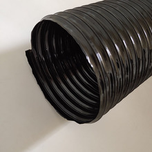 厂家生产直供定做耐高低温耐磨tpu黑色聚氨酯钢丝软管通风除尘管