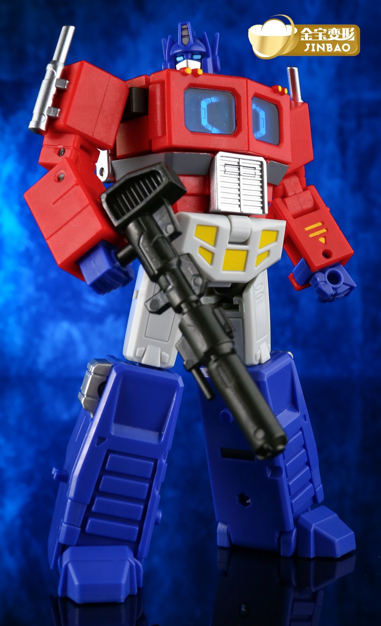 现货金宝变形玩具金刚变形小比例擎天op柱带特典武器车厢飞行背包