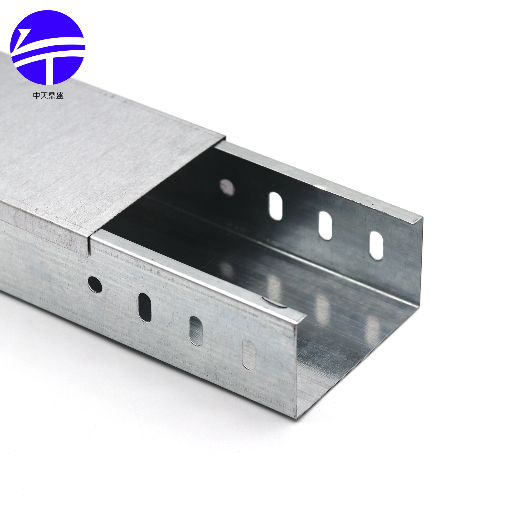 中天鼎盛厂家现货批发防锈耐腐弱电槽式镀锌电缆桥架100*50