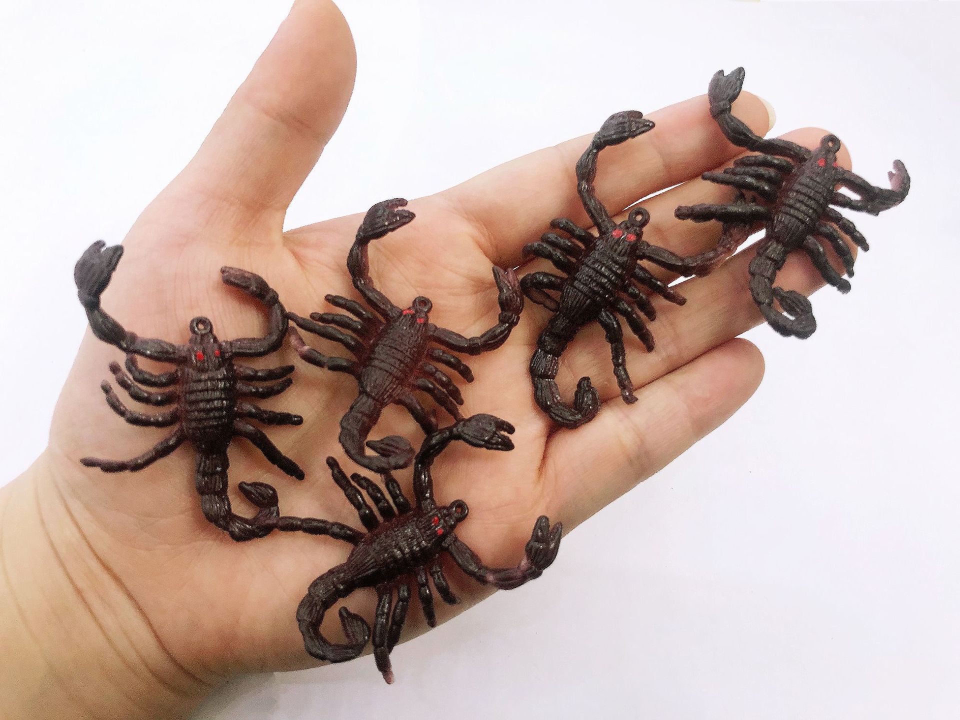 仿真环保软胶小蝎子 tpr 整蛊吓人愚人玩具 万圣节鬼节舞会道具