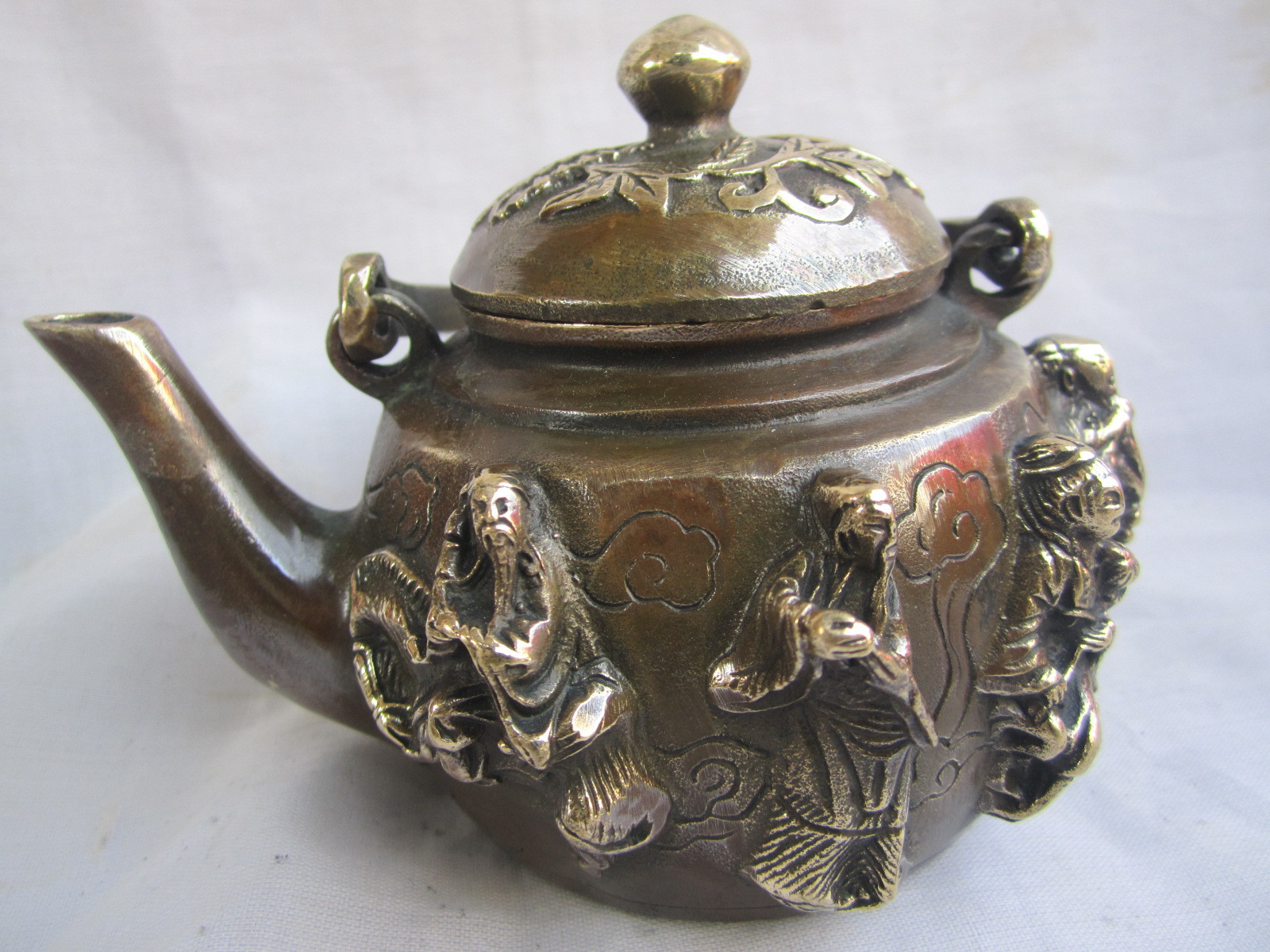 铜器工艺品厂家批发仿古纯铜八仙壶摆件 水壶 茶壶家居装饰