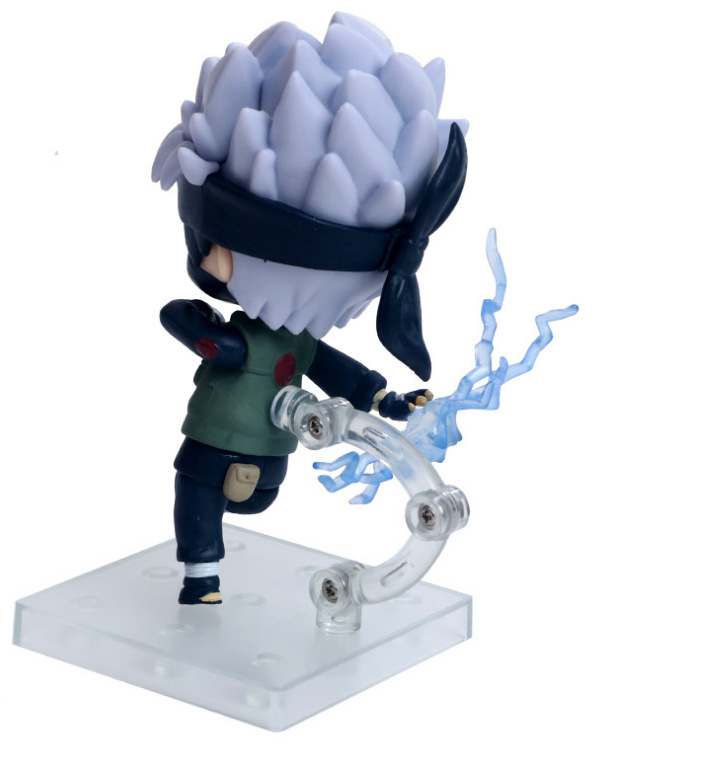 火影忍者动漫 q版25代3款卡卡西手办公仔 11cm人偶