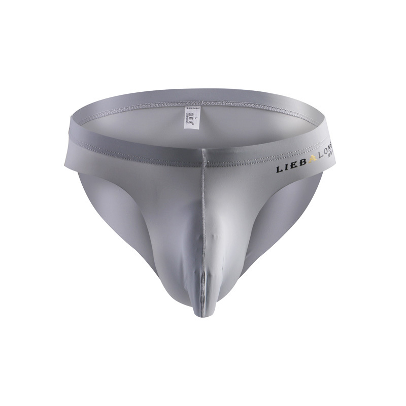 猎霸龙新款男士内裤冰丝三角裤男薄微透无边u凸低腰性感内裤男