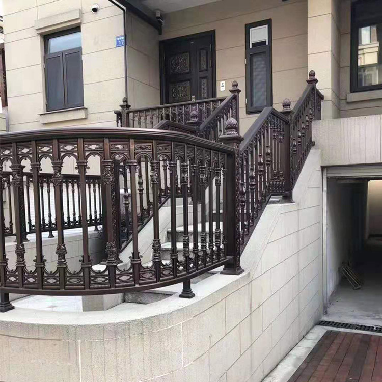 厂家定制铝艺护栏 中式栏杆 铝合金露台栏杆 阳台栏杆 别墅护栏