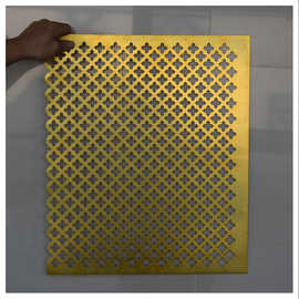 安平厂家2mm铝板冲孔网 十字孔穿孔板 装饰冲压吊顶pvc喷漆冲孔板