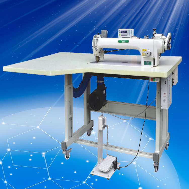 厂家供应半自动长臂拖碌电脑平车缝纫机工业厚料服装模板车缝纫机