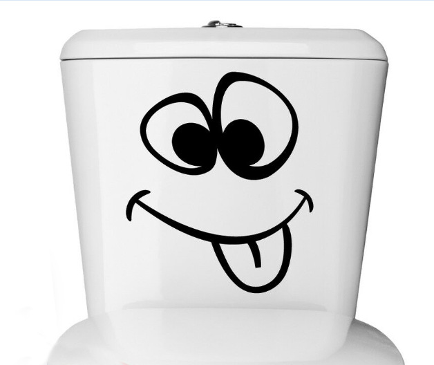"调皮搞怪表情包"家用马桶装饰贴纸toilet decal al096-阿里巴巴