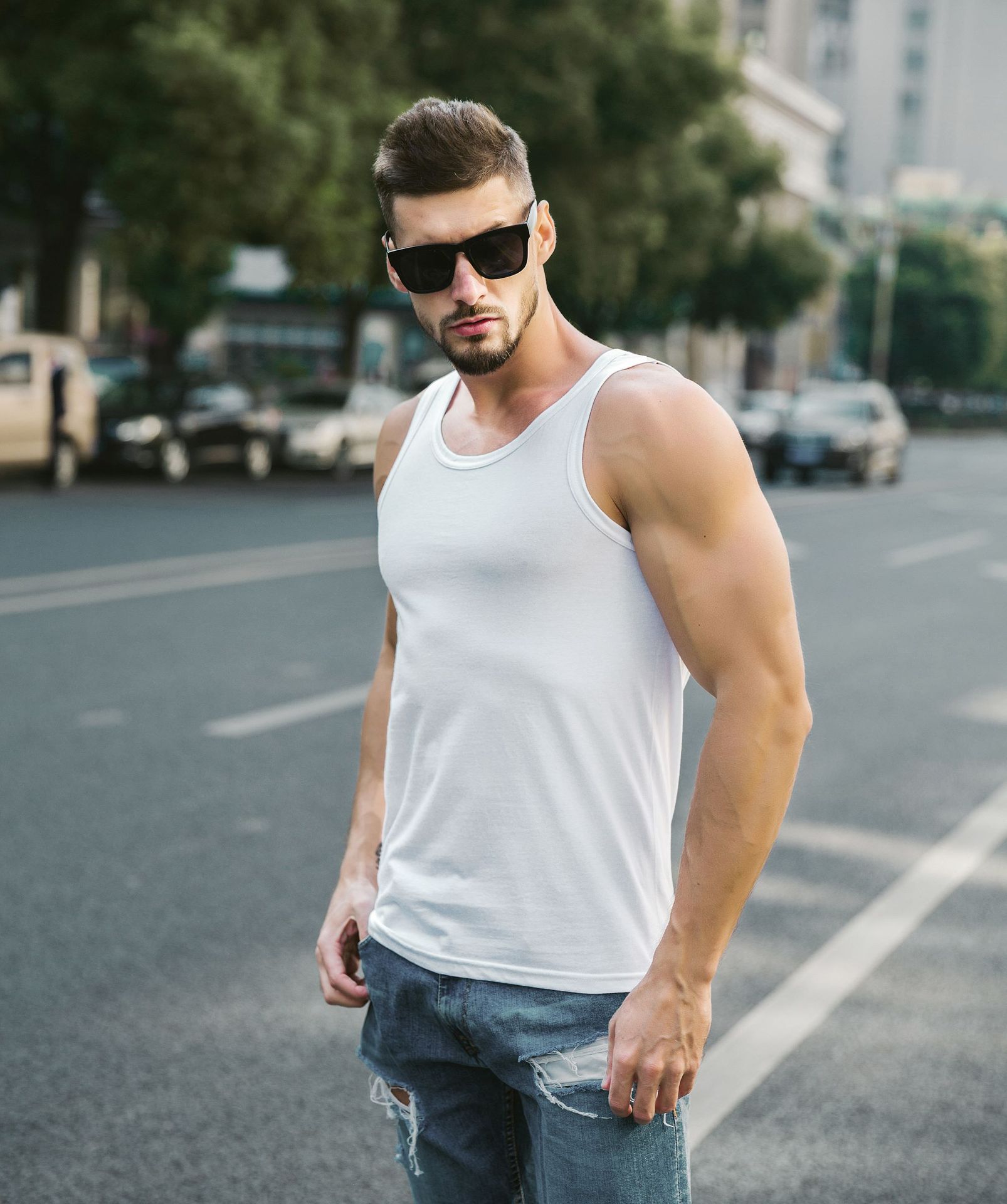 gildan76200男士背心 纯棉成人汗衫现货批发背心来图定制印logo