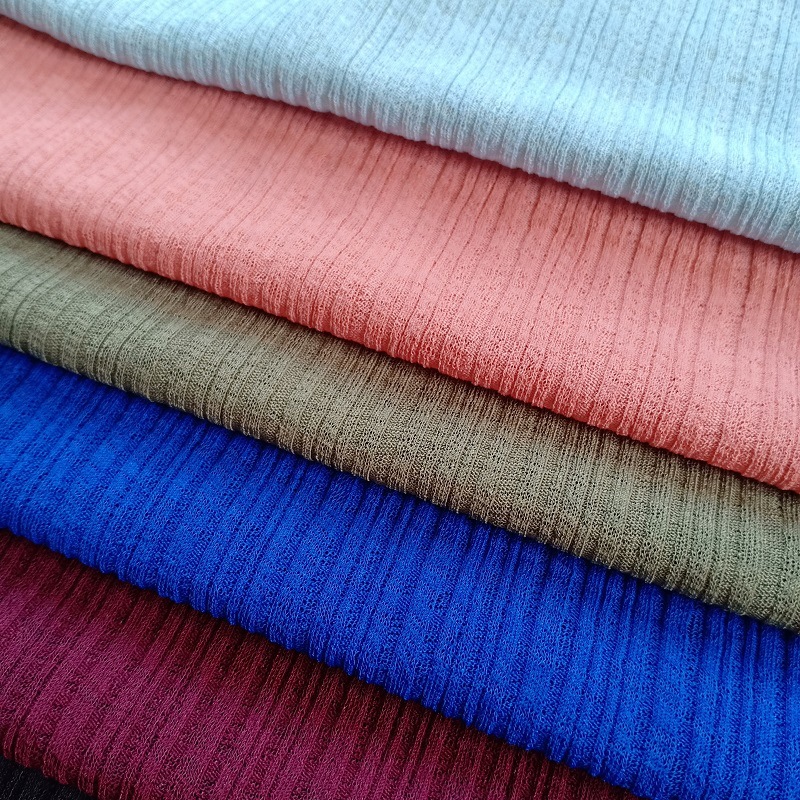 厂家直销 纬编多丽丝针织布 春季时装休闲装连衣裙服装面料