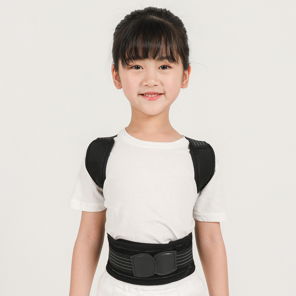 斯洛德新款儿童背部驼背矫正带厂家批发钢板支撑仿身姿势校正器