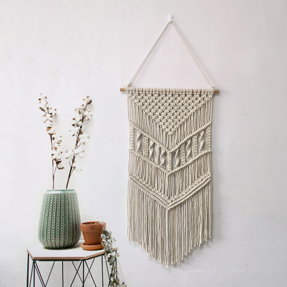 厂家直销北欧手工编织挂毯 亚马逊爆款跨境专供家居装饰壁挂简约