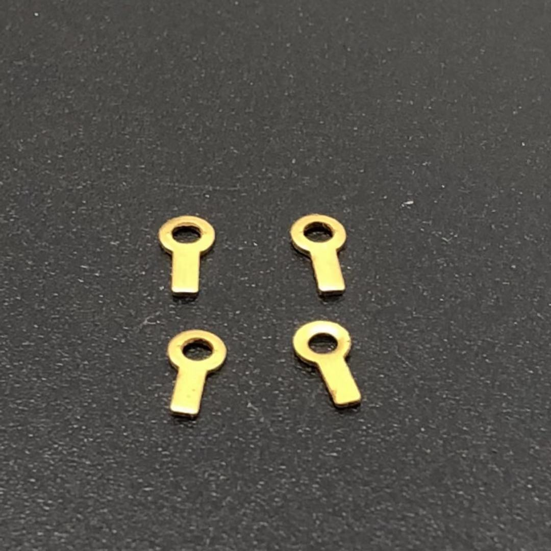 饰品配件铜毛胚铜片带吊吊牌尾链小吊牌吊片手铜首饰配件五金冲压