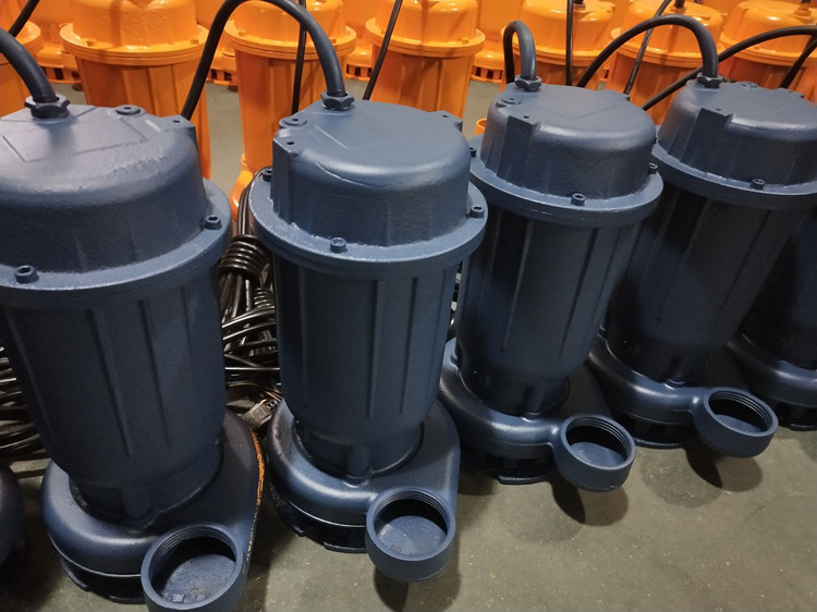 三相小型污水泵220v家用大流量无堵塞排污泵农田灌溉污物潜水电泵