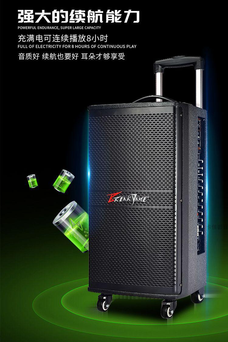 霹雳舞户外音箱电瓶音响弹唱演出演艺广场舞音箱舞台音响bk系列
