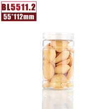 厂家批发 BL5512 透明塑料瓶 食品包装密封罐子 PET花茶玛卡桶