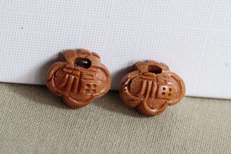 桃核福锁 编制diy艺品 宝宝婴儿配件配饰