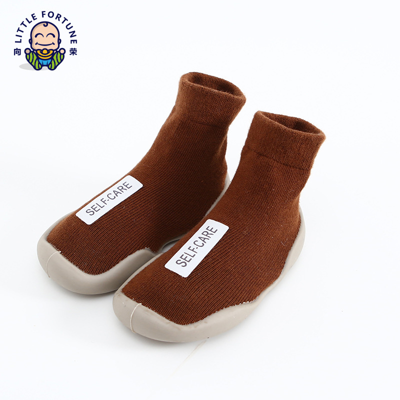 New Baby Toddler Shoes Children Sock Sneakers Soft Bottom for Infants Floor Shoes Cloth Label Childen of Heaver Factory Wholesale