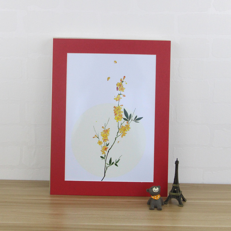 裱a3画的白黑色彩色卡纸相框a4纸画框8开16k简易挂墙可粘简约