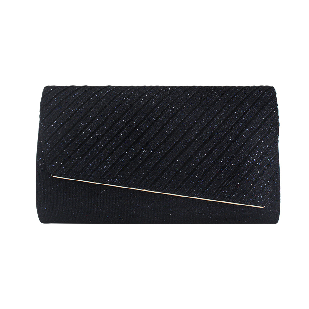 Best-Selling New Type Fashion European and American Style Metal Strip Glitter Dinner Bag Cosmetic Bag Evening Bag Clutch