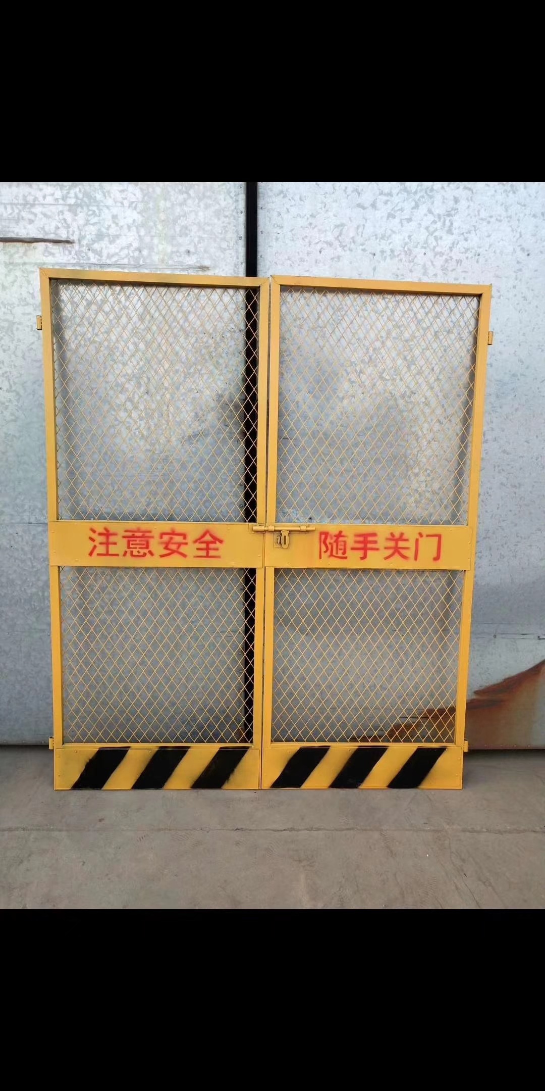 电梯门工地施工升降机安全防护门电梯井口安全门