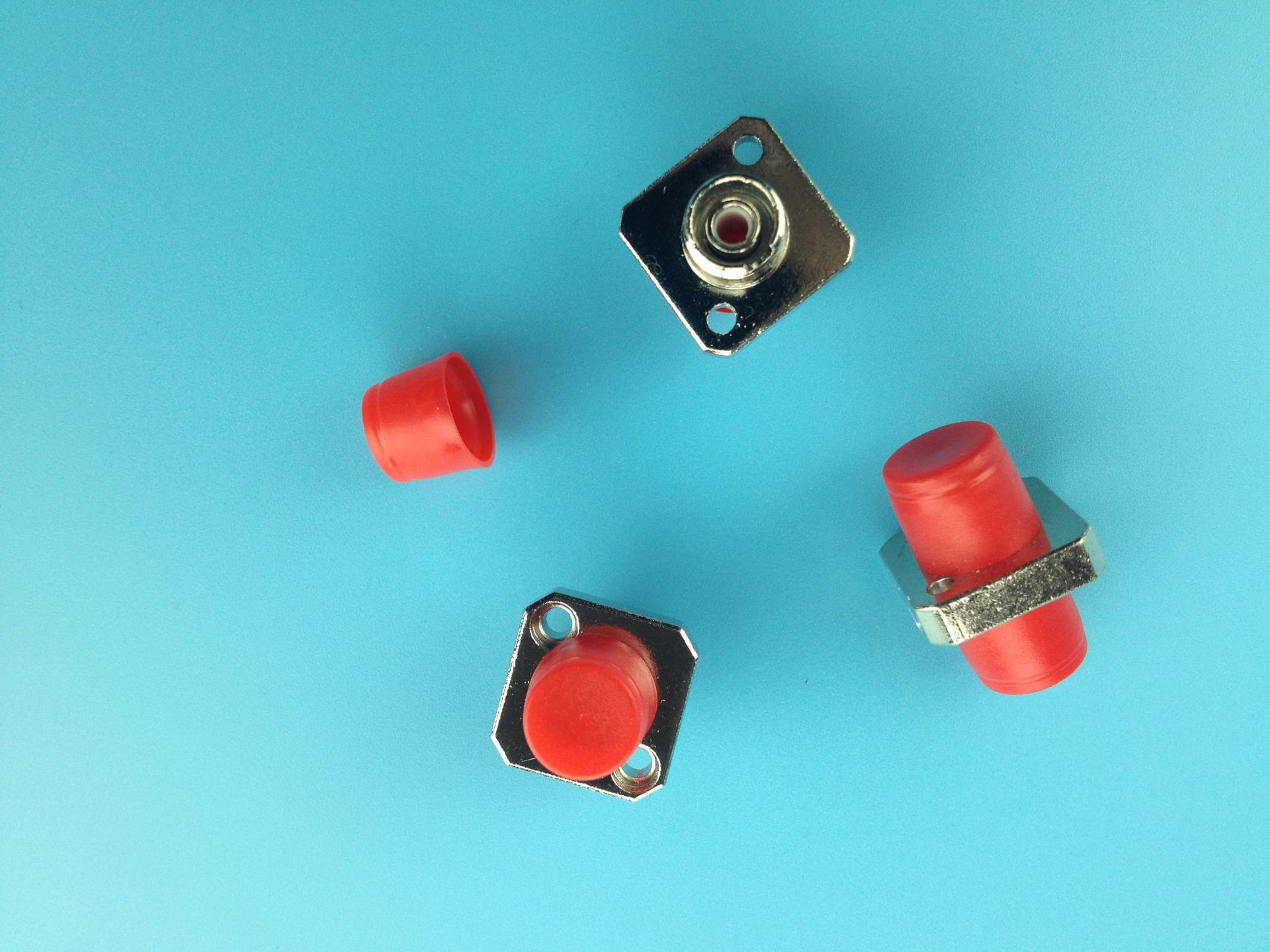 供应fc光纤法兰 fc金属光纤适配器 fc圆头正方形光纤适配器法兰