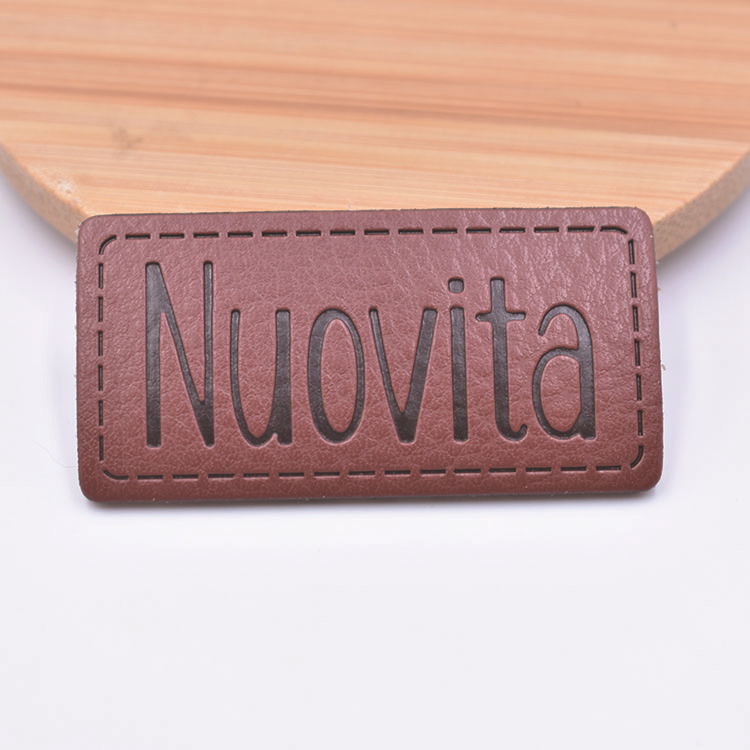 厂家定制皮标压花丝印皮革商标服装牛仔裤皮革皮标定做logo设计