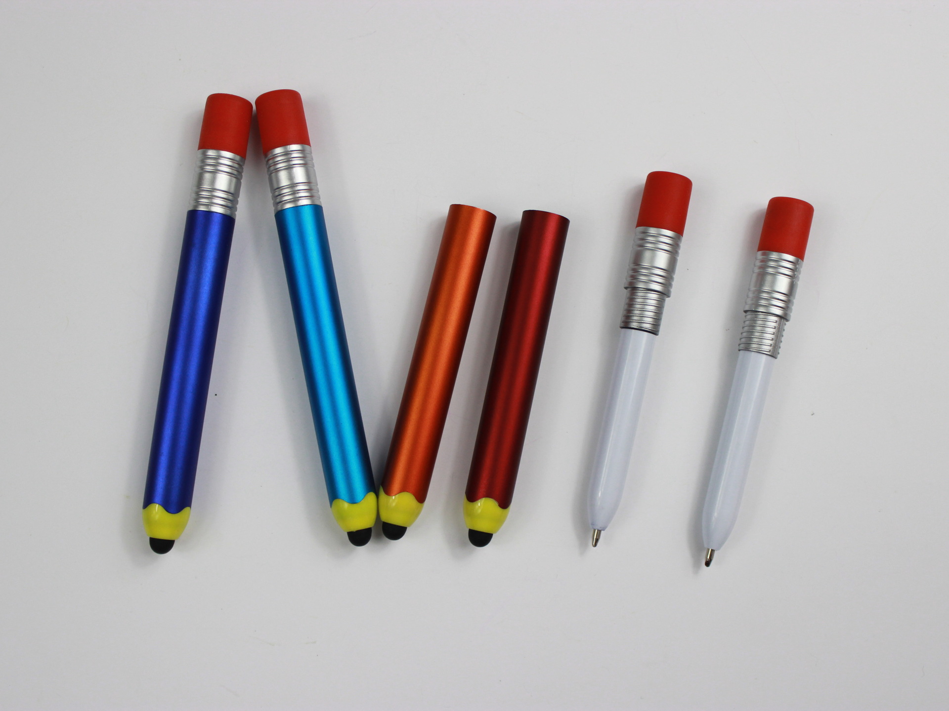 供应塑料触屏原子笔7.0平板触控笔创意铅笔造型广告触屏笔