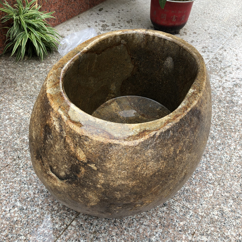 幼儿园儿童洗手盆拖把池阳台鹅卵石拖把盆中式洗手盆石头洗拖布盆