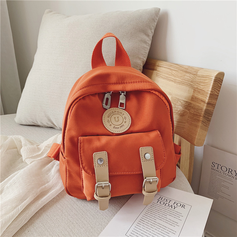 Korean Style Children's Bags 2023 New Disc Backpack Simple Leisure Mini Backpack Fashion Boys and Girls Student Schoolbag