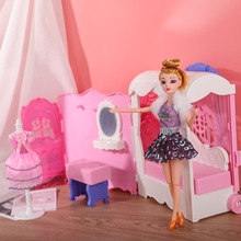 芭芘娃娃礼盒套装新款公主换装套装女孩洋娃娃DIY过家家玩具配件