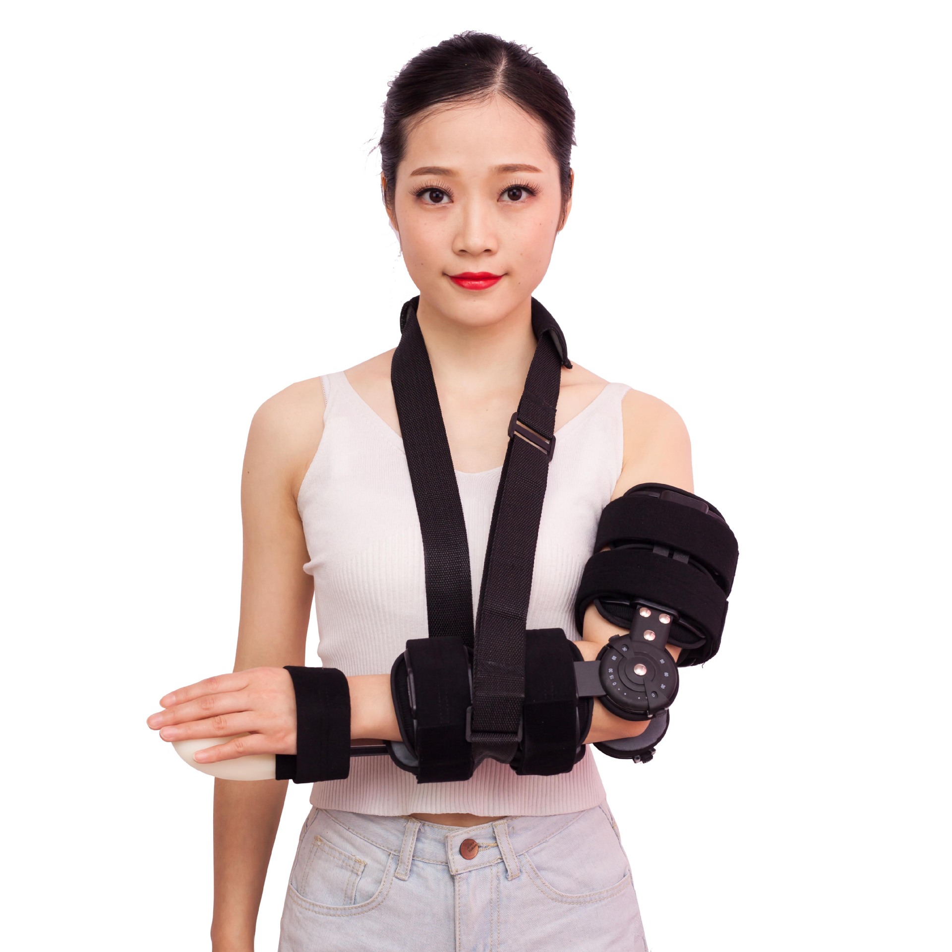 可调节肘关节固定支具手肘部骨折扭伤康复肘关节韧带损伤护具