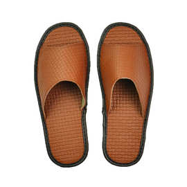 居家居真皮拖鞋男夏 头层全牛皮木地板室内凉鞋 牛筋底防滑一字拖