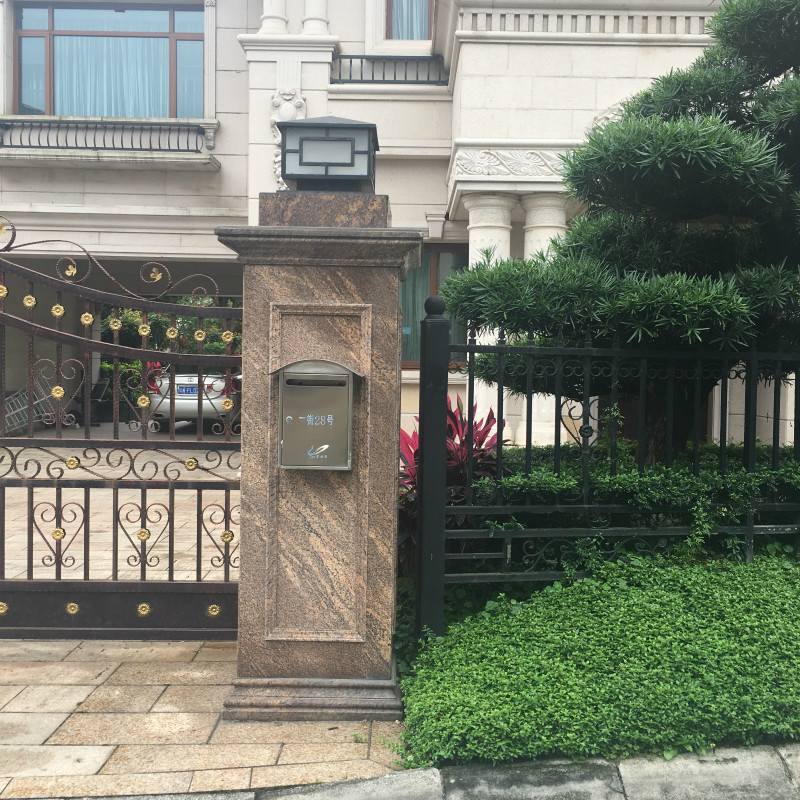 加州黄金麻花岗岩火烧面火烧板荔枝面凹凸板石板加工外墙楼梯